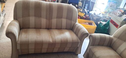 2 x zweisitzer Sofa - Polster - hell